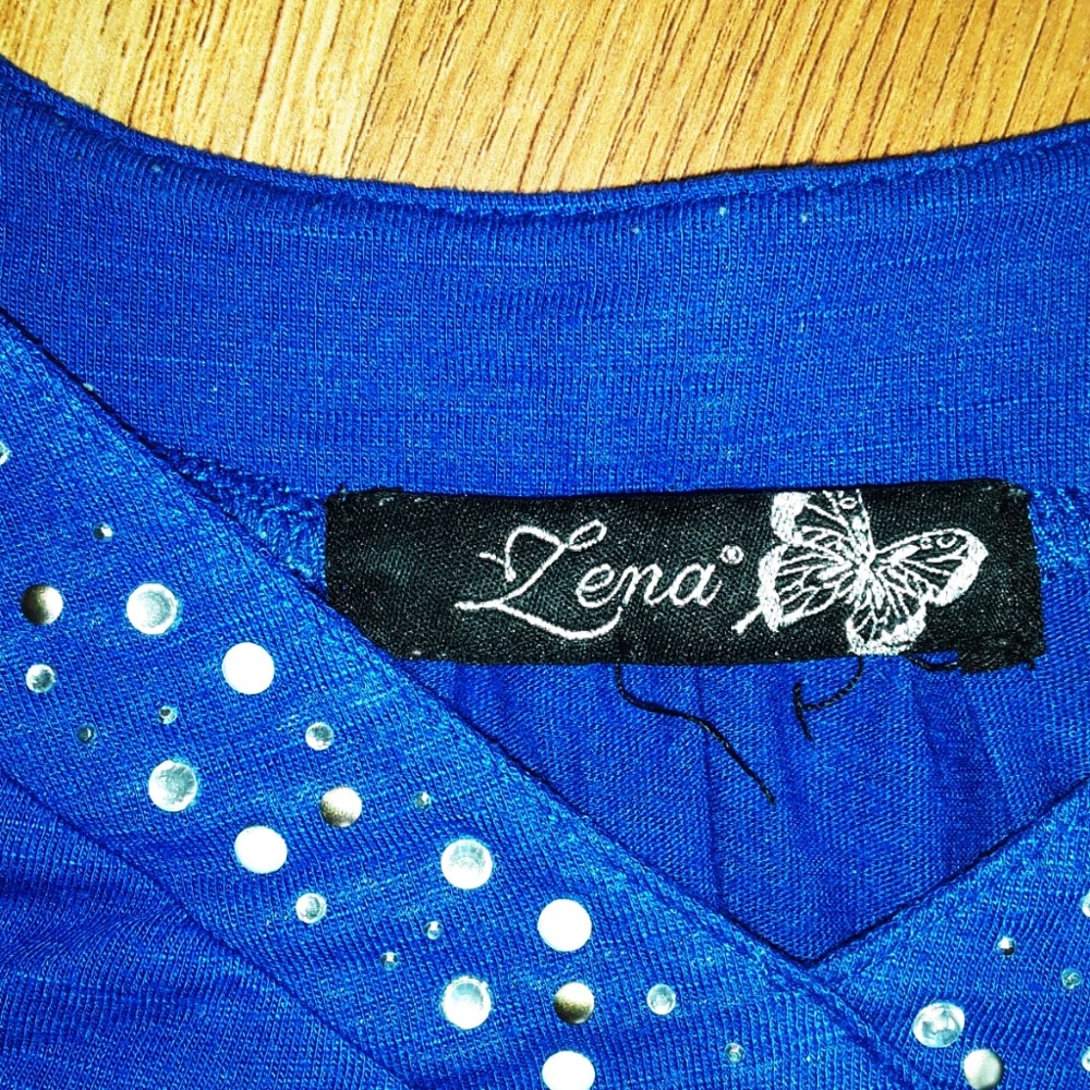 Royal Blue Studded Blouse